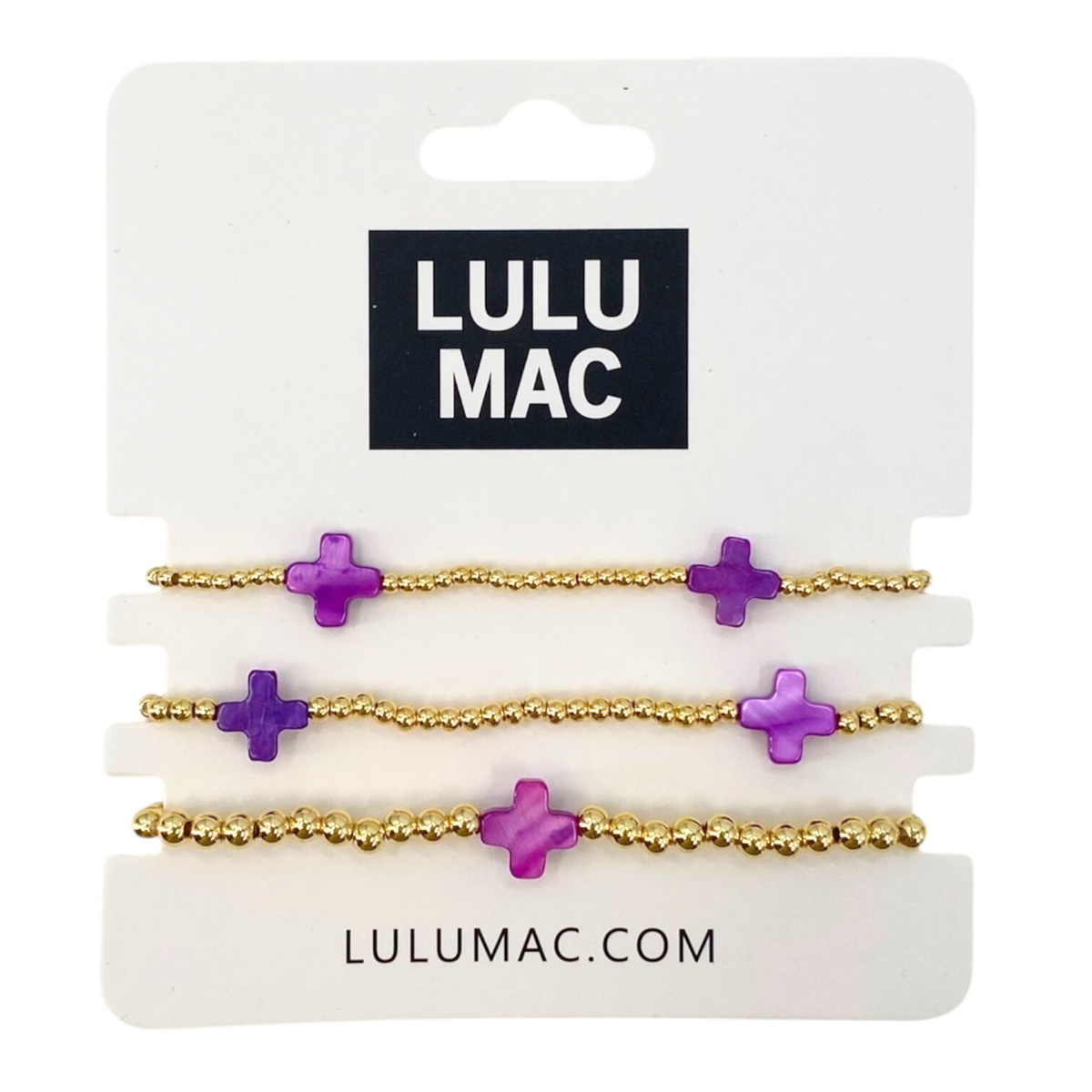 Lulu Mac Cross Layered Bracelet Set