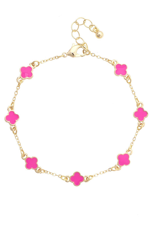 Margaret Dainty Clover Bracelet