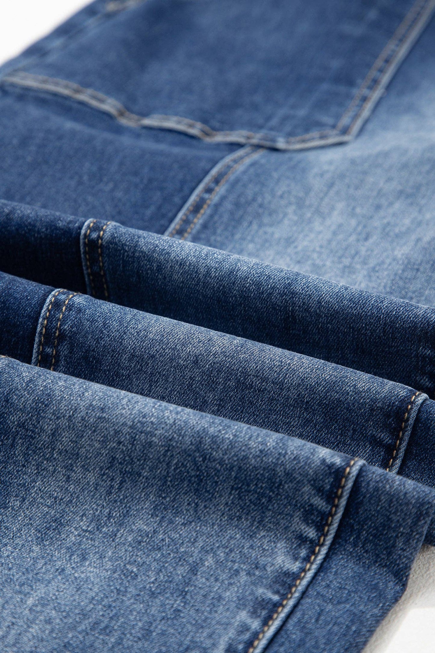 Raw-Hem Wide-Leg Denim Pants