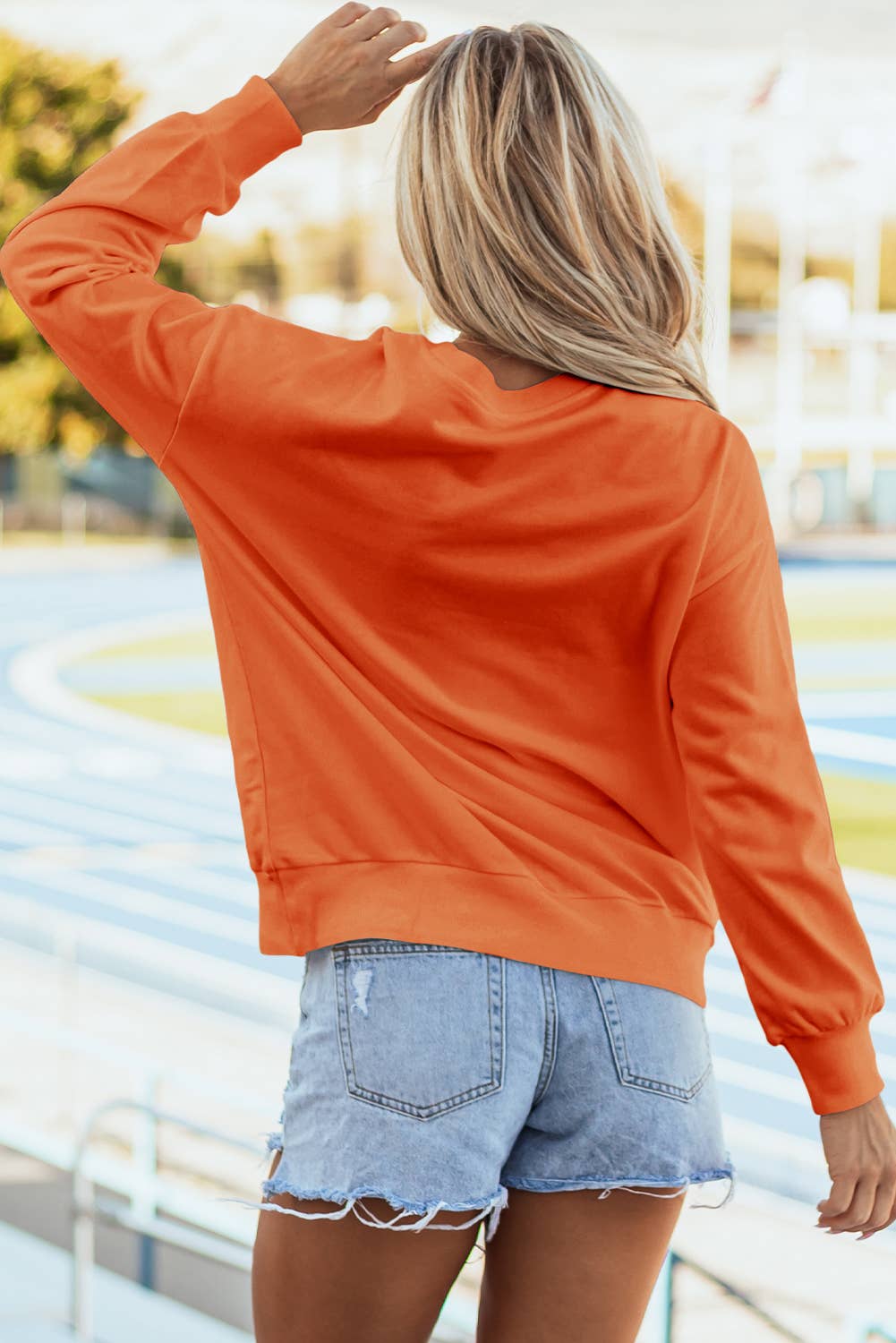 Game Day Drop-Shoulder Graphic Sweatshirt